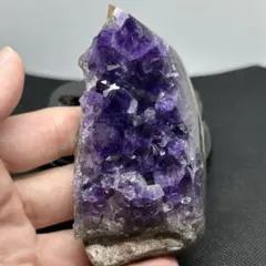 まもなく閉店007紫水晶アメジストクラスター【台座付き】