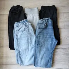 ほぼ未使用ありGAP H&M　ロングパンツ 5本セット 150-160cm相当のサムネイル