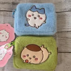 ちいかわ ふわふわミニポーチ　ハチワレ&くりまんじゅうセット