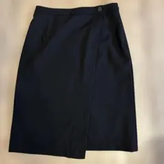 黒のタイトスカート 裏地付き スリット入り スーツスカート　ユナイテッドアローズ