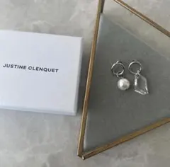 両耳・あおば着用】JUSTINE CLENQUET シルバーフープピアス - メルカリ