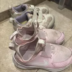 スニーカー♡NIKE アシックス　18.5cm 19cm ２足セット　ピンク