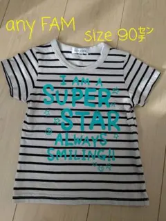 美品！any FAM（エニィファム） ストライプ Tシャツ 90㌢のサムネイル
