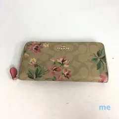 COACH コーチ ラウンドファスナー シグネチャー 長財布 レディース