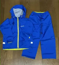 mont-bell レインスーツ 上下セット 青　120