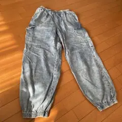 【キッズLサイズ】GU カーゴパンツ 綿100% デニム　ジーンズ