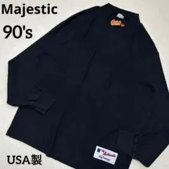 【希少】USA製Majestic 90's オリオール モックネックロンtのサムネイル