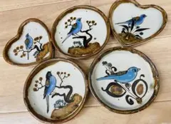 メキシコ　作家　Ken Edwardsトナラ焼 大皿　飾り皿 陶芸　手描き 大小 メキシコ 作家 Ken Edwardsトナラ焼 大皿 飾り皿 陶芸 手描き 大小