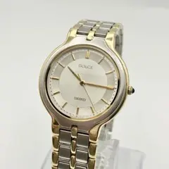 美品稼働　セイコー　ドルチェ　ゴールド 腕時計　メンズ　クォーツ　コンビカラー