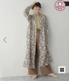 ジャーナルスタンダード レリューム ペイズリープリントパイピングワンピース