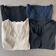 アベニールエトワール　他 サマーニット リブ編み トップス 4点セット