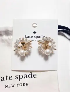 kate spade NEW YORK パール ビジュー ゴールド　　イヤリングのサムネイル