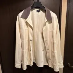 BEAMS HEART コーデュロイ襟 カバーオール L