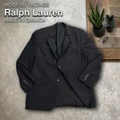 希少カナダ製Ralph Laurenテーラードジャケット ブラック別注のサムネイル