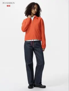 UNIQLO 25JW ANDERSON ストレートデニム ネイビー