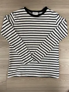 オペークドットクリップ　ボーダーカットソー　サイズ36