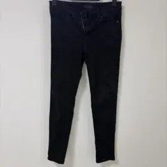 ユニクロ　ストレッチパンツ　ブラック　25