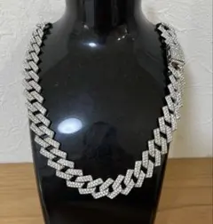 新品❣️シルバーネックレス マイアミキューバンブリンブリン