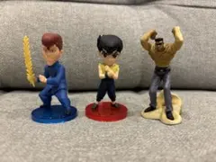 幽☆遊☆白書フィギュア　ワーコレ　幽助　桑原　ガチャガチャ戸愚呂弟