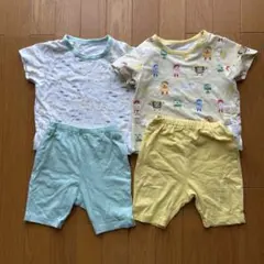 ユニクロ　パジャマ 半袖 80 2枚セット 上下 夏用 みぃつけたのサムネイル