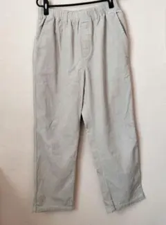 WEGOベージュ コーデュロイワイドパンツ メンズ M