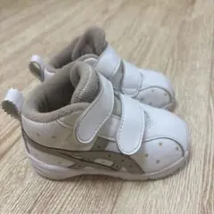 ASICS スクスク キッズスニーカー ホワイト 星柄 14cm