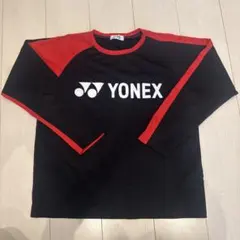 YONEX 長袖 バドミントンウェア ブラック レッド