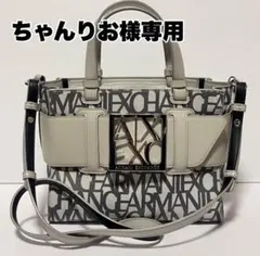 ✨美品✨ A|X ARMANI EXCHANGE ハンドバッグ 2way グレー
