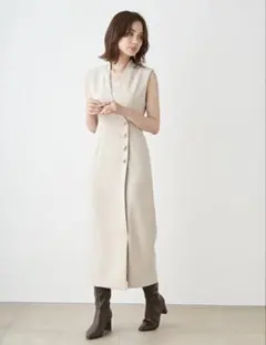 euw nuance collar gilet - メルカリ