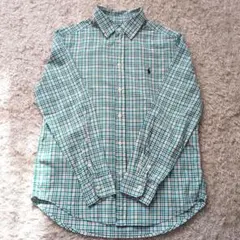 Polo Ralph Lauren 長袖シャツ チェック柄 グリーン系