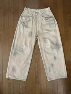ANCELLM 26SS CHINO WIDE SLACKS(BLACK) - メルカリ