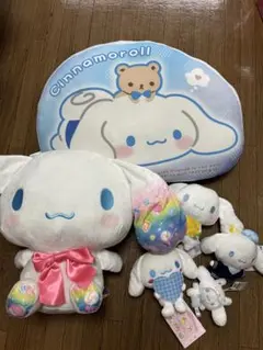シナモロール ぬいぐるみとクッション7点セット