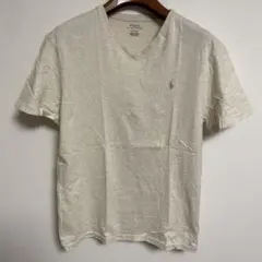 Polo Ralph Lauren Vネック Tシャツ ベージュ M