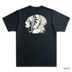 『極美品』デラックスウエア ネイティブアメリカン Tシャツ ブラック　XLのサムネイル