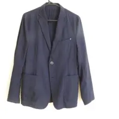 未使用comme caism　シアサッカー　ジャケット ネイビー　L　コサイズムのサムネイル