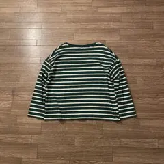 00s uniqlo ボーダー ロンT y2k cityboy グランジ 短丈