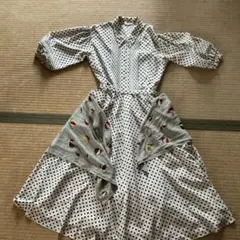 インゲボルグ　薄緑系　可愛い　花柄　ワンピース