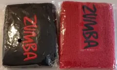 ZUMBA リストバンド 黒 赤 セット