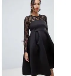 asos マタニティードレス　結婚式　お呼ばれ　マタニティーフォーマルのサムネイル