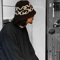 ★匿名配送★ビーニー クラッシャーハット ニットハット防寒 ブラックy2k帽子