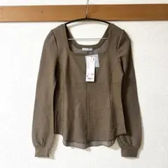 UNIQLOマメクロゴウチ　ヒートテックウールブレンドワッフルスクエアネックＴ