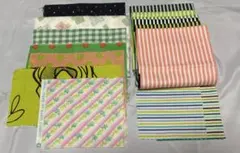 ストライプ　ポップ柄　端切れ　ハギレ　まとめ売り　詰め合わせ　パッチワーク　⑤