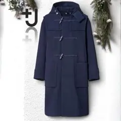 最終値下げ‼️【ユニクロ＋J 】ウールオーバーサイズダッフルコート　NAVY