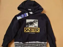 SK8TER 恐竜プリント パーカー 110cm ブラック