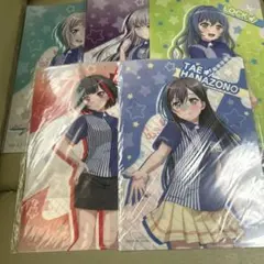 バンドリ　クリアファイル　ローソン　花園　美竹　ロック　青葉　湊