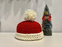 ベビー帽子　サンタ帽子　サンタ帽　クリスマス　ニューボーンフォト
