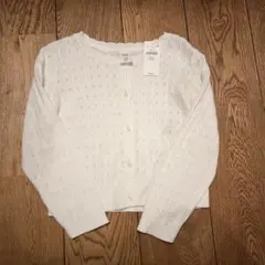 ☆新品未使用☆baby GAP ホワイト 白カーディガン 105cm