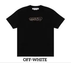 本日限定値下げ✨美品✨OFF-WHITE 刺繍 Tシャツ ブラック Sのサムネイル