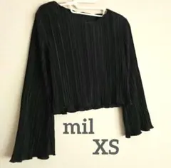 美品✨mil カットプリーツプルオーバー フレア袖 インナー 低身長