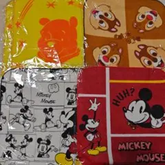 ミッキー チップ&デール プーさん ハンドタオルセット 5枚